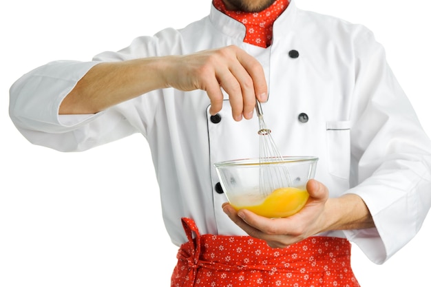 Kucharz przygotowujący posiłek